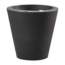 Crescent Garden Dot TruDrop Indoor/Outdoor Planter, Self-Watering Plant Pot, 26 Inches, (Caviar Black)