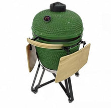 JOSOGO 25 Inch Extra Large Egg-Shaped Ceramic BBQ Grill, American-Style Roaster for Outdoor Cooking(Green)