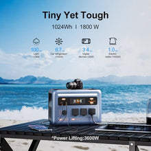 PowerMax 1800SE Portable Power Station 1800W (3600W Surge), 1024Wh
