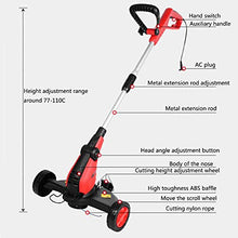 650W Corded Electric Lawnmower Telescopic Pole Small Household New Lawn Mower 220 Volt Three Round School Factory Lawn Mower A zhengzilu