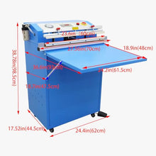 WYDDDARY Automatic Vacuum Sealer Machine 23.6" for Meat, Seafood & Vegetables 110V