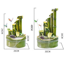 EliteBloom Bamboo Fountain Garden Bamboo Feng Shui Water Fountain Outdoorese Garden Feature Spout and Pump Sculptures Statues Home Decoration Arts Crafts for Pond Fish Tank Courtyard (30 * 30 * 49Cm)