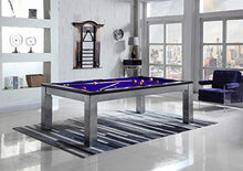 Playcraft Monaco 7' Slate Pool Table with Dining Top Silver