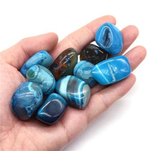 Blue Striped Stone Crystal Specimen