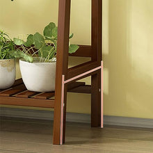 Hanging Plant Stand 3 Tier Ladder Flower Indoor Flower Stands Wood Flowerpot Stand For Multiple Pot Plant Shelf For Window Balcony Living Room Plants Display Rack Multifunctional Ladder Frame