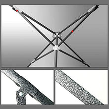 RWGOVLU Durable 2.5 * 2.5M Compact Sun Shade, Rectangular Garden Umbrella Parasol Offset Cantilever Waterproof Resistant for Outdoor/Gardens/Balcony/Patio Canopy Tent,Blue
