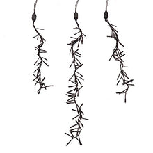 National Tree Company Meteor Shower LED Light Strings Set of 3 Black