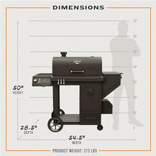 Oklahoma Joe's Tahoma Auto-Feed Charcoal 900 Smoker and Grill Black