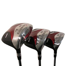 iDrive Men's Red Square Anti-Slice Draw Golf Fairway Wood Set Black