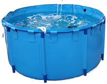 3ft 4ft 5ft 6ft 8ft 10ft 11ft 13ft 16ft 19ft 23ft 26ft 29ft 30ft 33ft Pool Above Ground, Large/ Mini Backyard Home Outdoor Metal Framed Pools with Drain Valve, Blue Relax Pool(1x0.6 M/470L/124GAL)