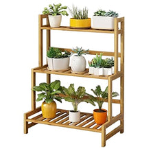 ZOCWJK Plant standBamboo Plant Stand Indoor Outdoor Tiered Plant Shelves Flower Shelf Tall Large Flower Pot Stand Flower Pot Holder Display Stand Corner Ladder Planter,