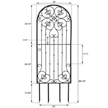 H Potter Large Scroll Garden Trellis 72" H