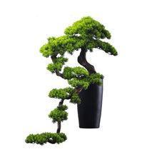 QWERAXZG Simulation Welcome Pine Decoration Villa Living Room Porch Beauty Cliff Cypress Rockery Bonsai