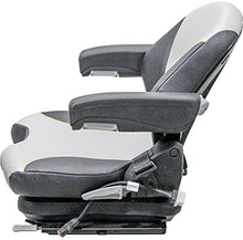GRAMMER Big Dog Diablo/Hustler Super Z Mower Seat & Mechanical Suspension, Grey