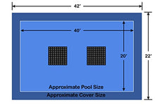 Loop - Loc 20' x 40' Rectangle Ultra-Loc III Solid Blue with Drain Panels In-Ground Pool Safety Cover