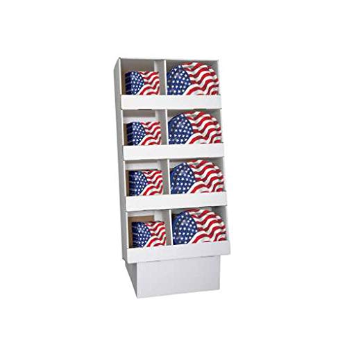Unique Bulk USA Flag Tableware Display 96 Ct Multicolor