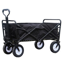 OTQEFTN Camping Trolley Beach Trolley Folding Garden Trolley Cart Wagon Shopping Cart for Outdoor Camping Fishing Pull Truck with 4 Wheels Festival Trolley Folding Trolley