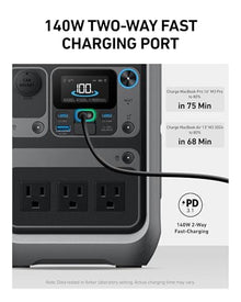 Anker SOLIX C300 Portable Power Station, 288Wh Solar Generator for Camping