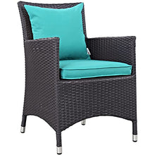 Modway Convene Collection 11-Piece Outdoor Patio Dining Set Espresso Turquoise