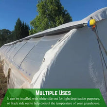 Farm Plastic Supply - Panda Film Light Deprivation Greenhouse Cover - 6 mil - (40' x 50') - 100% Blackout Tarp, Black White Plastic Sheeting, Green House Poly Film