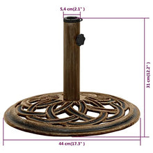 JHNKOJ Umbrella Base Bronze 44X44X31 Cm Cast Iron
