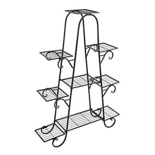 RWGOVLU Flower Stand 9 Tier Plant Stands Indoor Metal Plant Shelf Stand Outdoor Multilayer Potted Planters Display Rack Patio Garden Plant Stand