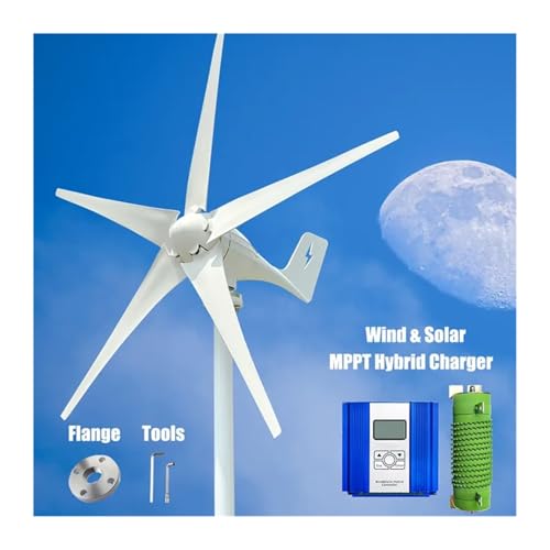 MPPT 3000W 12V 24V 48V Permanent Magnet Wind Turbine Generator Power Kit