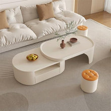 Side End Table Adjustable Coffee Table, Multifunctional Modern Dining Table for Living Room, Expandable Space-Saving Tea Table, Home Furniture Accent Coffee Table for Living Room Bedroom Office