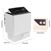 JYXYXSCP Home Sauna,3.6kw Sauna Oven 220v Spa Saunaset Stainless Steel Drying Steam Bath Sauna Stove Stove with External Control Temperature 32-210 ℉
