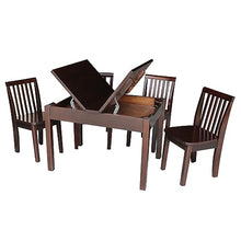 IC INTERNATIONAL CONCEPTS Table with 4 Mission Juvenile Chairs Rich Mocha