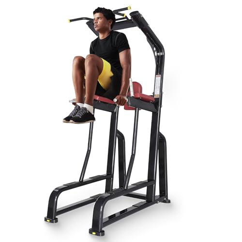 RYAN SHERWOOD Power Tower - Commercial Chin Dip Station with Vertical Knee Raise, 275 lb Capacity