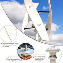 HENGCMM 12V 24V 48V Vertical Wind Turbine Alternative Energy System 3 Blades Wind Turbine Kit Controller High Efficiency and No Noise 3 Phase Ac Permanent Magnet Generator with Controller,9000W-12V
