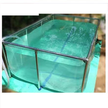 MUHM Pool Above Ground, 100% Transparent Swimming Pool Pool, Thickened PVC Cold Resistant with Stainless Steel Bracket, Easy to Install, 10 Years of Use (Color : Clear, Size : 300X200X60CM)