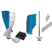 HENGJINGTR Vertical Wind Turbine Generator,800W 12V 24V 48V Spiral Wind Turbine Wind Power Wind Turbine Generator Kits with MPPT Controller Suitable for Outdoor Gardens,48v