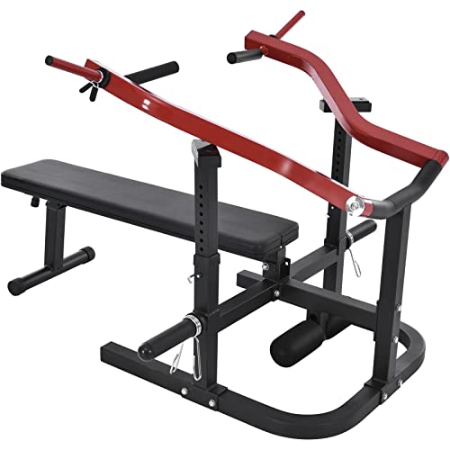 PRODCA Weight Chest Press Bench 11 Adjustable Positions Home Gym Equipment Red