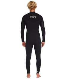 Billabong Mens 3/2mm Furnace Natural Zipperless Fullsuit Wetsuits Black X-Large