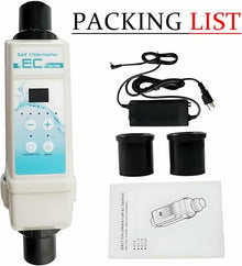 Electronic Salt Chlorine Generator - Produces 8-20g Chlorine/Hour, Water Level & Temperature Protection, Easy 15-Minute Installation