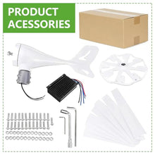 LURECAQING 400W Wind Turbine Generator Kit - 12V/24V/48V, 8-Blade Wind Power System with Charge Controller - Perfect for Home, Marine, Hybrid Solar & Wind Energy Solutions 48V
