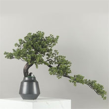 YXIANG56Q Fake Plants Artificial Bonsai Tree, Chinese Style Faux Pine Plants Desktop Plant for Room Decorations Bonsai Tree