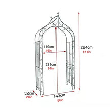 SDdPulse Retro Garden Arch, Metal Rose Arch Arbor,Climbing Plants Decoration Pergola Arbor,for Outdoor Lawn/Terrace/Garden Entrance,Easy to Assemble,2 Styles (Antique Green A)
