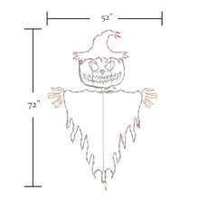 Holidynamics 72in LED Haunted Jack-O-Lantern Scarecrow Outdoor Halloween Decoration - Spooky and Eerie Accent for Your Outdoor Halloween Haunt