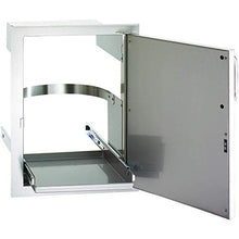 Fire Magic Premium Flush 14-inch Right-hinged Soft Close Louvered Single Access Door with Propane Tank Storage - 53820sc-t