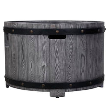 Product Faux Wood Grain Gas Fire Pit Table, Create A Wild Joy Resort On Your Patio with This Fire Pit Table, Antique Black