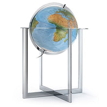 Waypoint Geographic Maranello 20” Illuminated Globe Silver