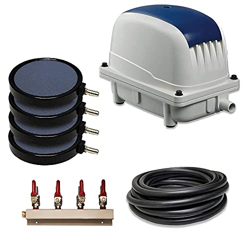 OX-Gen 14100 Pond Aeration Kit, 5.30 CFM, 80 Ft of 3/8 in Weighted Tubing