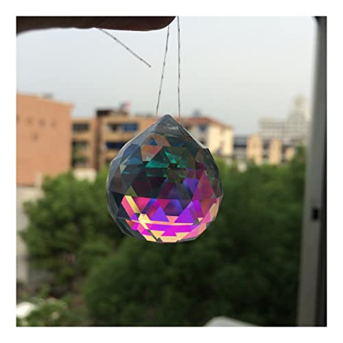 JUIYU Garden Suncatchers 108pcs/lot 30mm Clear AB Crystal Chandelier Hanging Part Handmade Pendant Necklaces