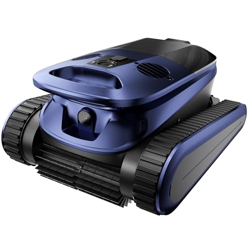 (2026 New) Pool Vacuum Robot - AI Smart Navigation, 360° Top-to-Bottom Cleaning, 4 Cleaning Modes, Over 3.5h Replaceable Battery Design, for Inground & Above-Ground Pools up to 3,200 Sq. Ft