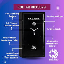 Kodiak KBX5629 Gun Safe for Rifles & Pistols Black