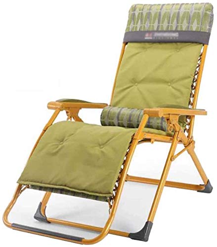Recliner Folding Widening Reclining Chair Deck Chairs Sun Loungers Garden Beach Zero Gravity with Lumbar Pillow with Cup Holder (Color : #2)