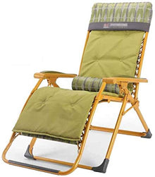 Recliner Folding Widening Reclining Chair Deck Chairs Sun Loungers Garden Beach Zero Gravity with Lumbar Pillow with Cup Holder (Color : #2)
